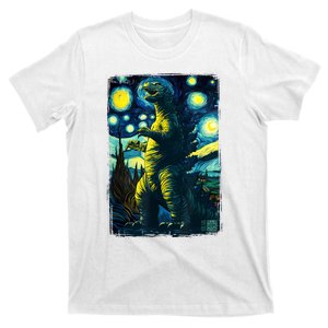 Retro Classic Starry Night Legendary Japanese Kaiju T-Shirt