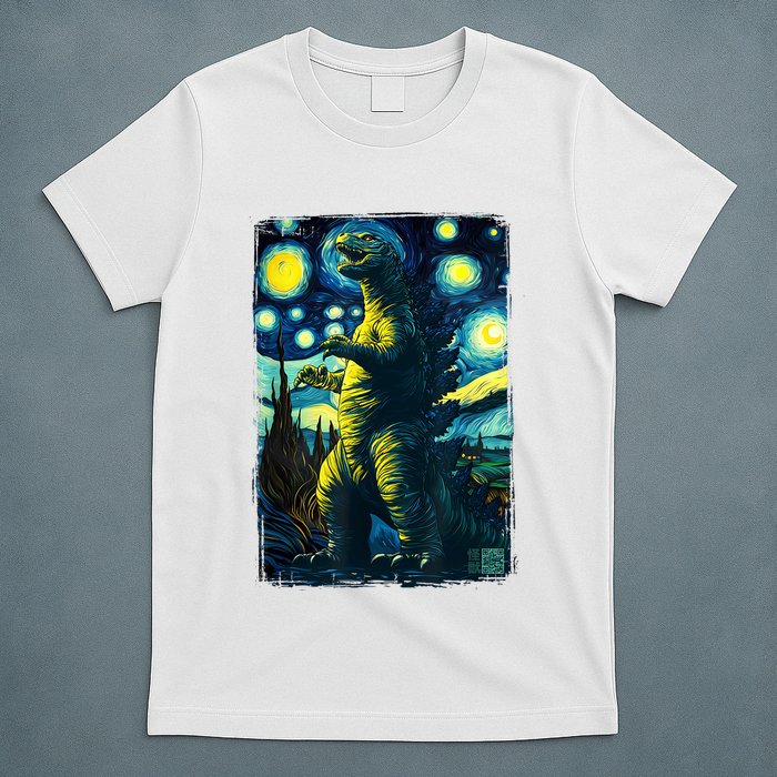Retro Classic Starry Night Legendary Japanese Kaiju T-Shirt