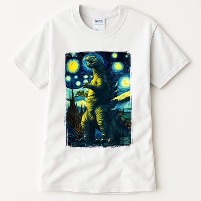Retro Classic Starry Night Legendary Japanese Kaiju Tall T-Shirt