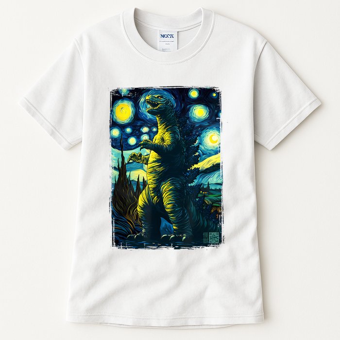 Retro Classic Starry Night Legendary Japanese Kaiju Tall T-Shirt