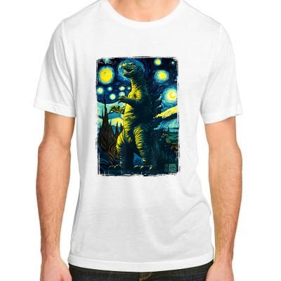 Retro Classic Starry Night Legendary Japanese Kaiju Adult ChromaSoft Performance T-Shirt