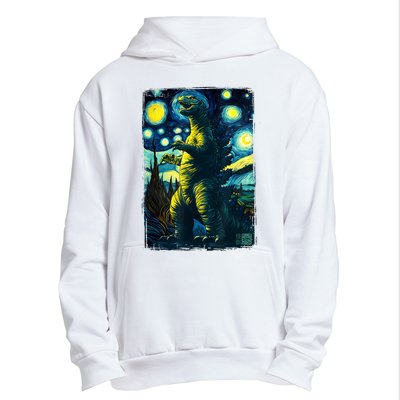 Retro Classic Starry Night Legendary Japanese Kaiju Urban Pullover Hoodie