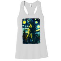 Retro Classic Starry Night Legendary Japanese Kaiju Women's Racerback Tank