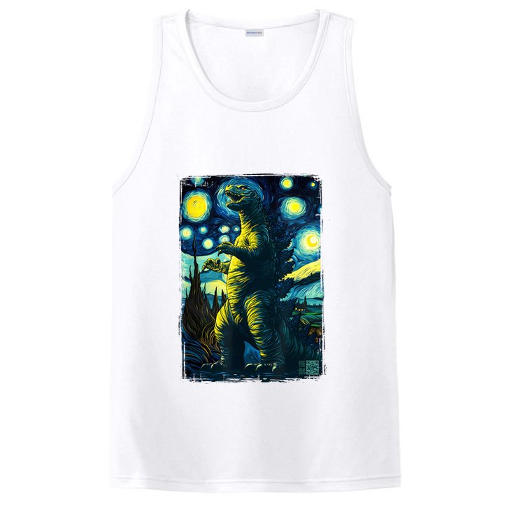 Retro Classic Starry Night Legendary Japanese Kaiju PosiCharge Competitor Tank