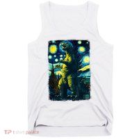 Retro Classic Starry Night Legendary Japanese Kaiju Tank Top