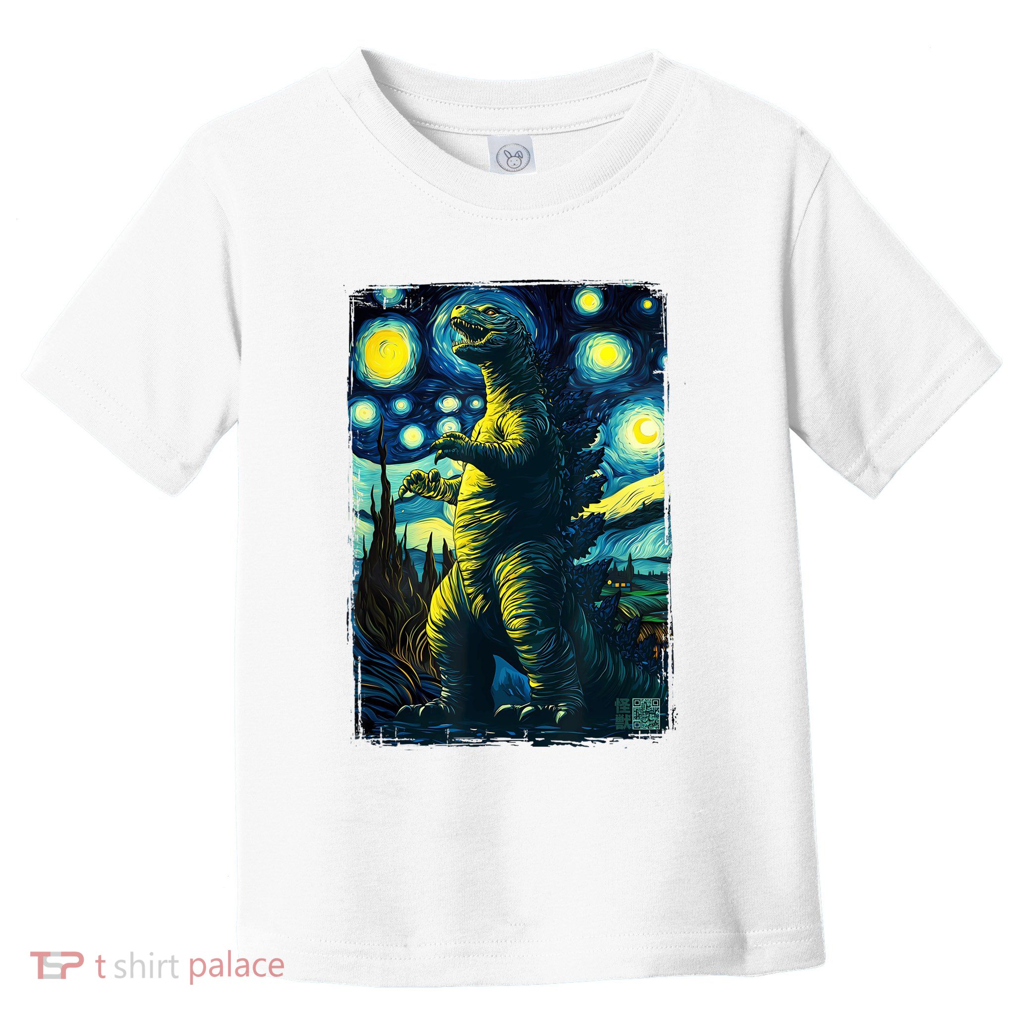 Retro Classic Starry Night Legendary Japanese Kaiju Toddler T-Shirt