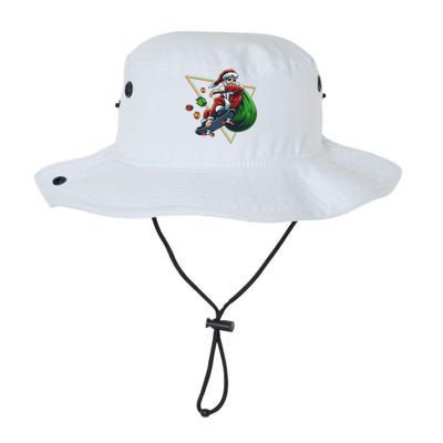 Retro Christmas Skateboarding Sk8 Santa Claus Legacy Cool Fit Booney Bucket Hat