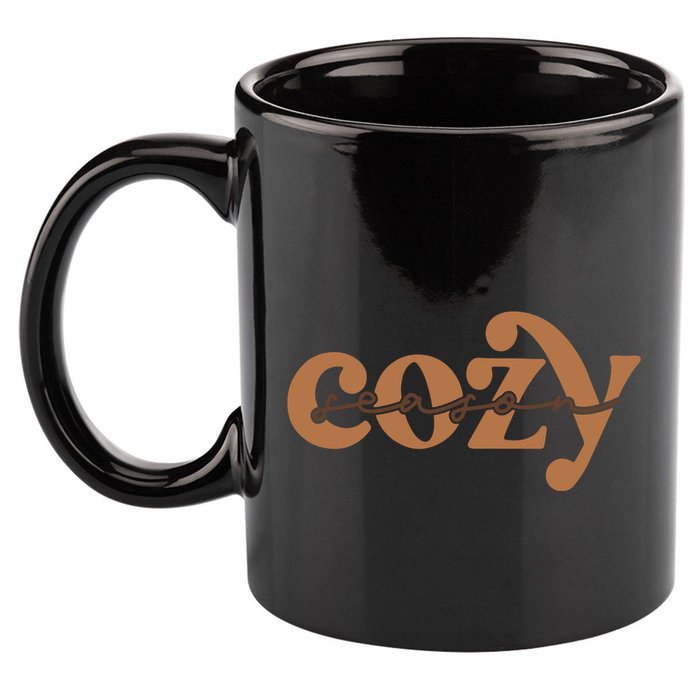 Retro Cozy Season 11oz C Handle Ceramic Mug