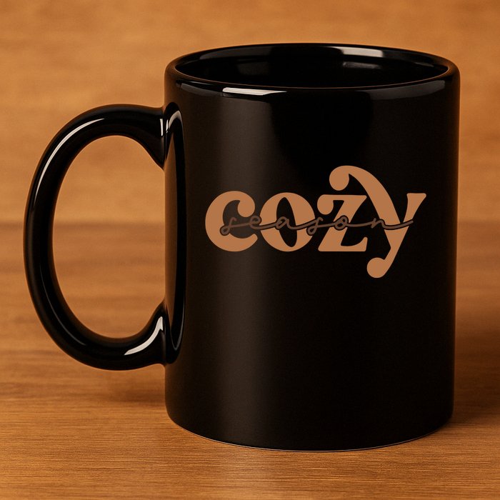 Retro Cozy Season 11oz C Handle Ceramic Mug