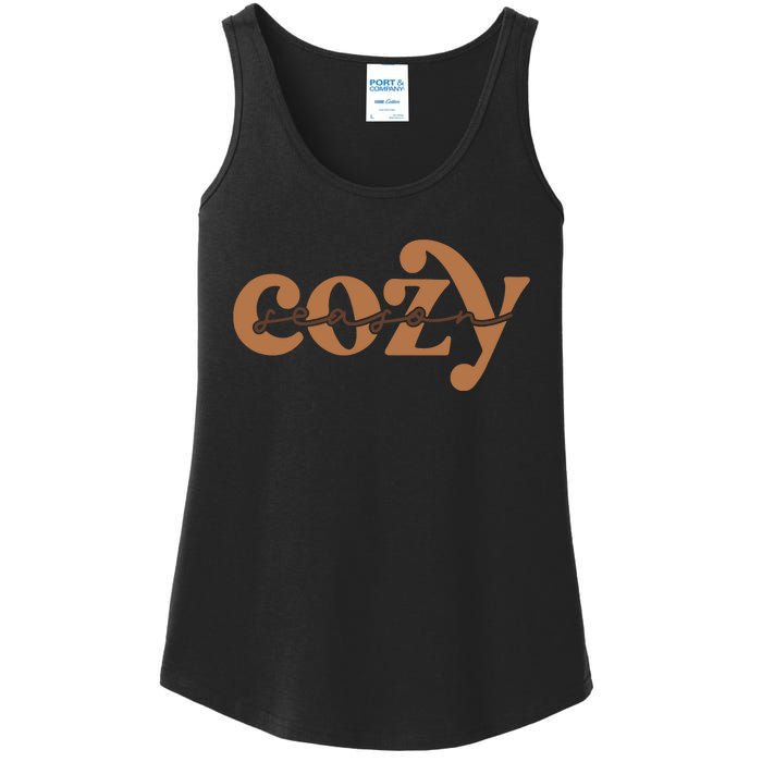 Retro Cozy Season Ladies Essential Tank