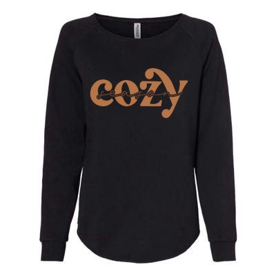 Retro Cozy Season Womens California Wash Sweatshirt