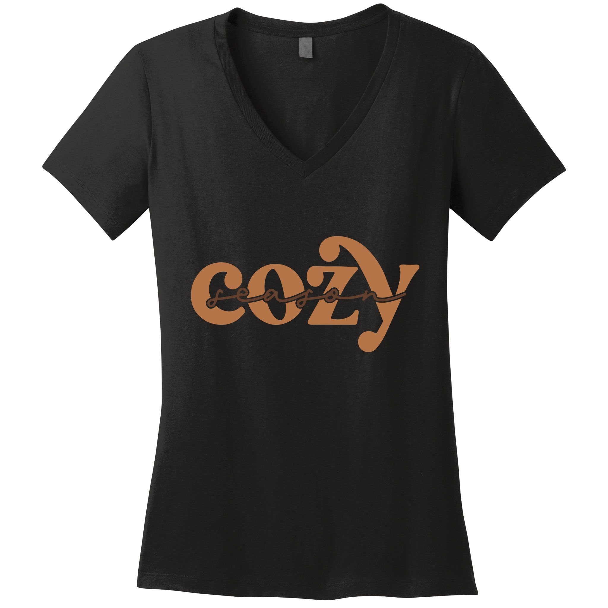 Retro Cozy Season Women's V-Neck T-Shirt