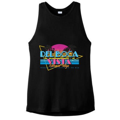 Retro City Summer Trip Ladies PosiCharge Tri-Blend Wicking Tank