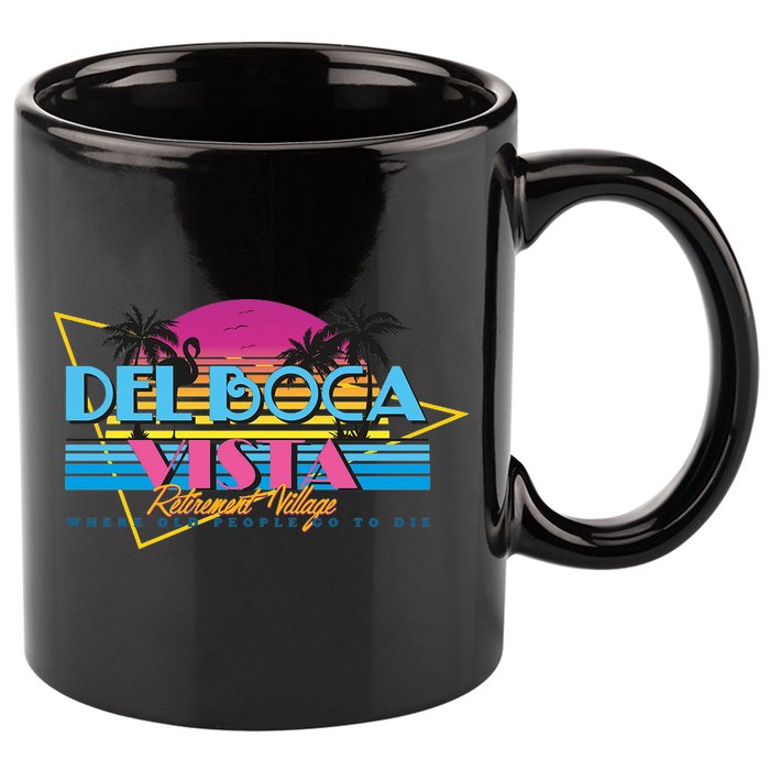 Retro City Summer Trip 11oz C Handle Ceramic Mug