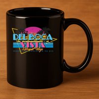 Retro City Summer Trip 11oz C Handle Ceramic Mug