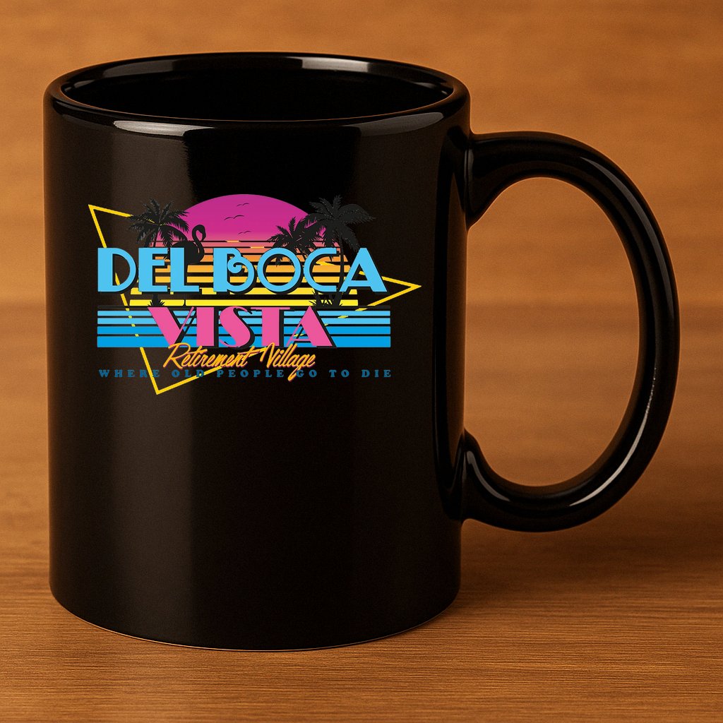 Retro City Summer Trip 11oz C Handle Ceramic Mug