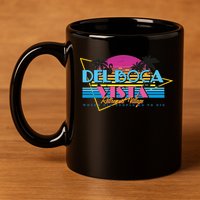Retro City Summer Trip 11oz C Handle Ceramic Mug