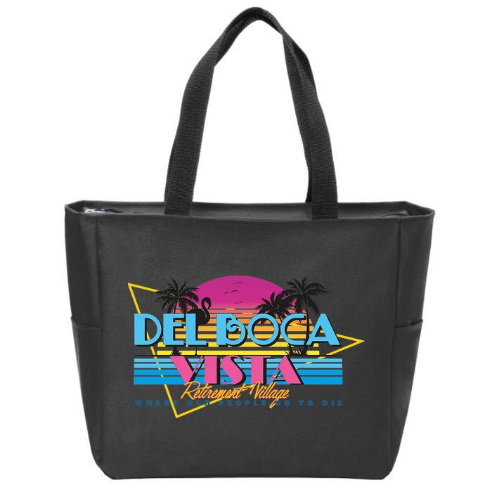Retro City Summer Trip Zip Tote Bag