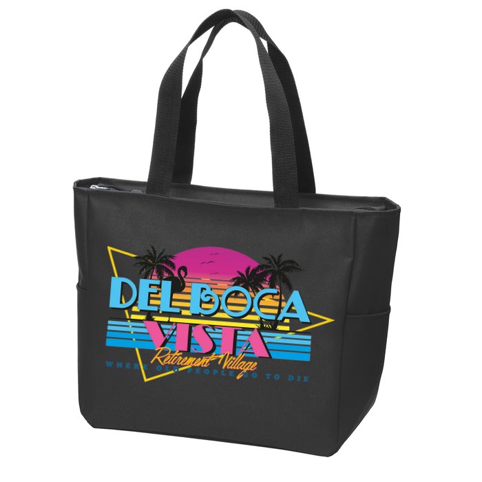 Retro City Summer Trip Zip Tote Bag