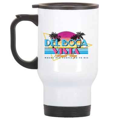 Retro City Summer Trip Stainless Steel Travel Mug