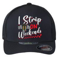 Race Car Street Racer Vintage I Strip On Weekends Gift Flexfit Unipanel Trucker Cap