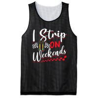 Race Car Street Racer Vintage I Strip On Weekends Gift Mesh Reversible Basketball Jersey Tank