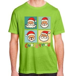 Retro Christmas Santa Face Funny Old Fashioned Xmas Costume Adult ChromaSoft Performance T-Shirt