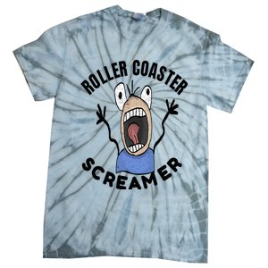 Roller Coaster Screamer Loves The Thrill Of The Ride Tie-Dye T-Shirt