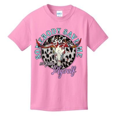 Retro Cowgirl Somebody Save Me Country Music Kids T-Shirt