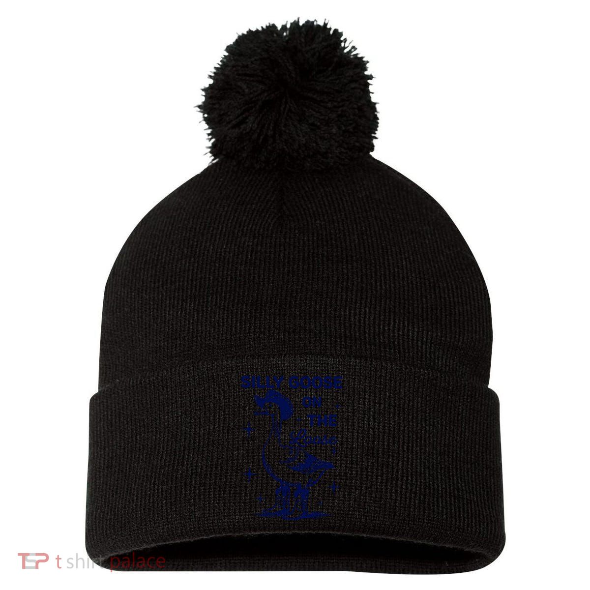 Retro Comfort Silly Goose Silly Goose On The Loose Funny Cowgirl  Pom Pom 12in Knit Beanie