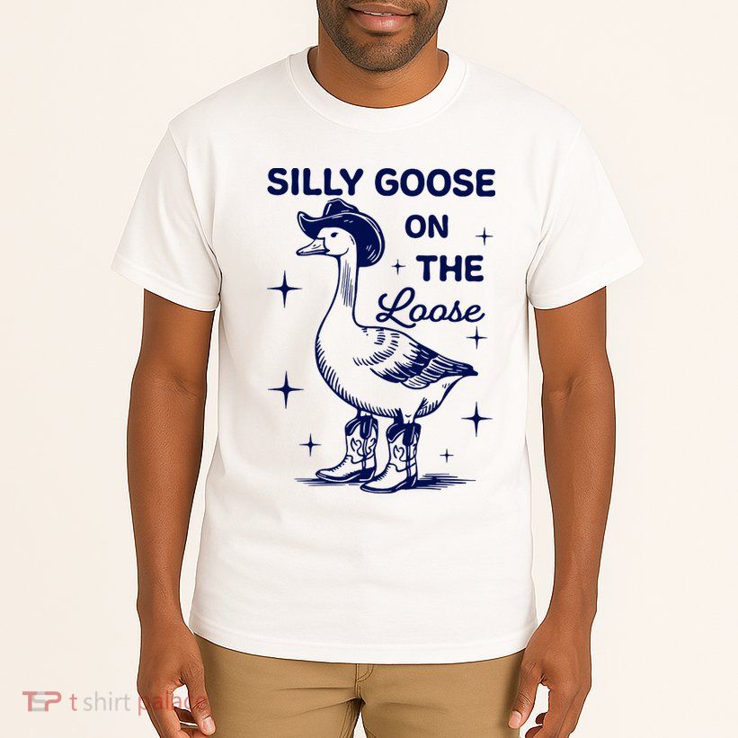 Retro Comfort Silly Goose Silly Goose On The Loose Funny Cowgirl  Tall T-Shirt
