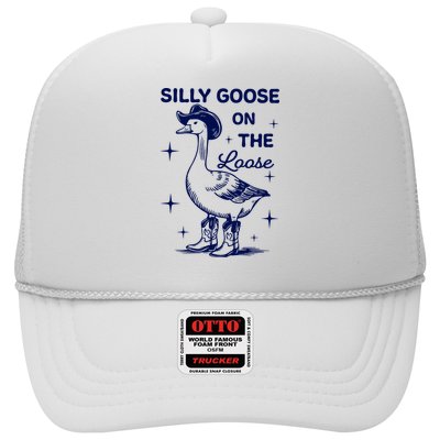 Retro Comfort Silly Goose Silly Goose On The Loose Funny Cowgirl  Trucker Hat