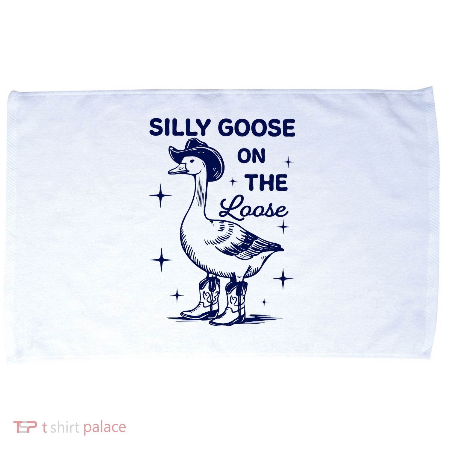 Retro Comfort Silly Goose Silly Goose On The Loose Funny Cowgirl  Microfiber Hand Towel