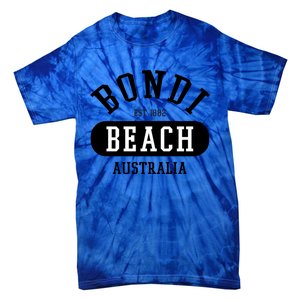 Retro College Style Bondi Beach Australia Graphic Design Gift Tie-Dye T-Shirt