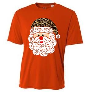 Retro Christmas Santa Claus Face Old Fashioned Gift Cooling Performance Crew T-Shirt