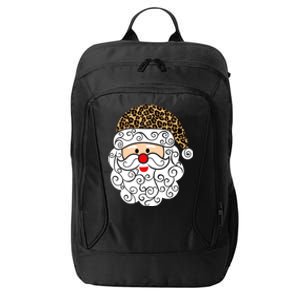 Retro Christmas Santa Claus Face Old Fashioned Gift City Backpack