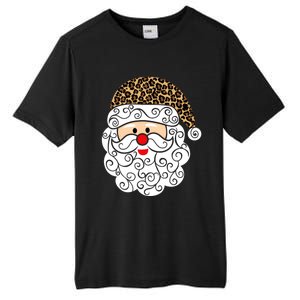 Retro Christmas Santa Claus Face Old Fashioned Gift Tall Fusion ChromaSoft Performance T-Shirt