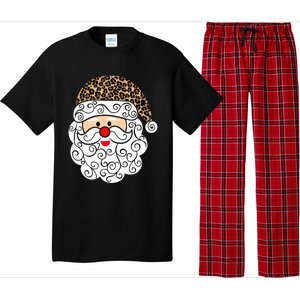 Retro Christmas Santa Claus Face Old Fashioned Gift Pajama Set