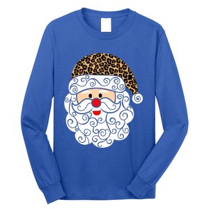 Retro Christmas Santa Claus Face Old Fashioned Gift Long Sleeve Shirt