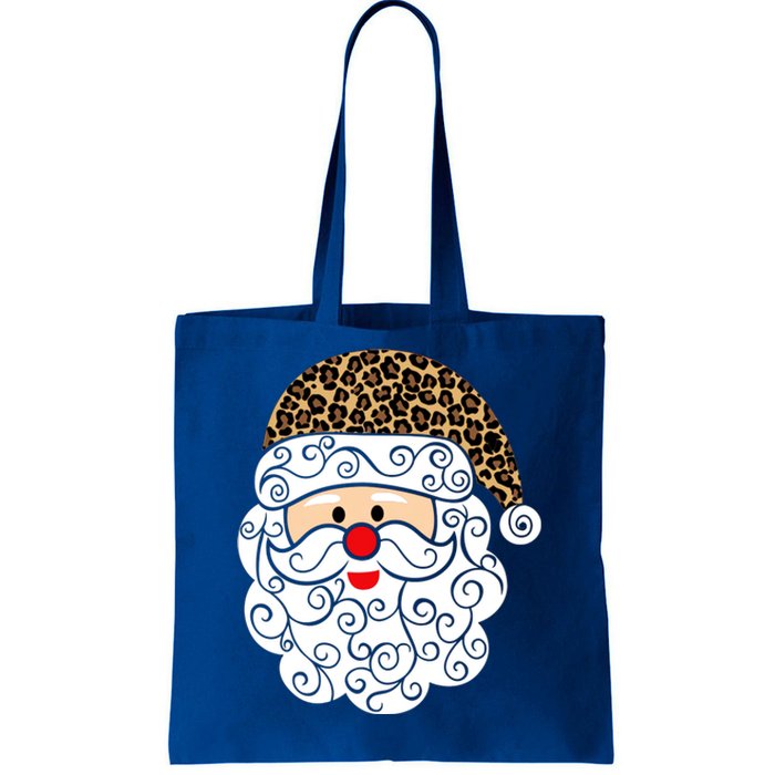 Retro Christmas Santa Claus Face Old Fashioned Gift Tote Bag