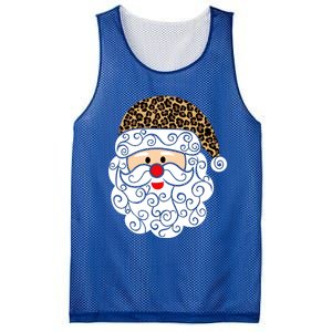 Retro Christmas Santa Claus Face Old Fashioned Gift Mesh Reversible Basketball Jersey Tank