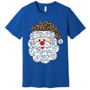 Retro Christmas Santa Claus Face Old Fashioned Gift Premium T-Shirt