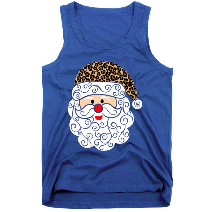 Retro Christmas Santa Claus Face Old Fashioned Gift Tank Top