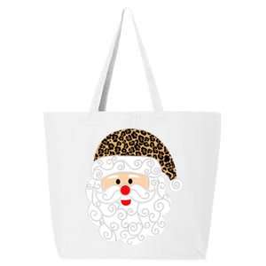 Retro Christmas Santa Claus Face Old Fashioned Gift 25L Jumbo Tote