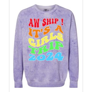 Retro Cruise Ship Vacation Gifts Colorblast Crewneck Sweatshirt