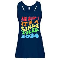 Retro Cruise Ship Vacation Gifts Ladies Essential Flowy Tank