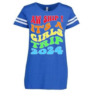 Retro Cruise Ship Vacation Gifts Enza Ladies Jersey Football T-Shirt