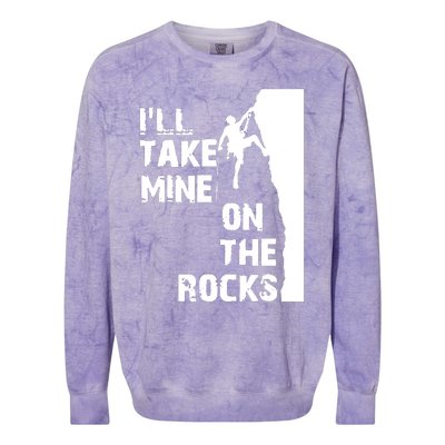 Rock Climbing Simple Classic Colorblast Crewneck Sweatshirt