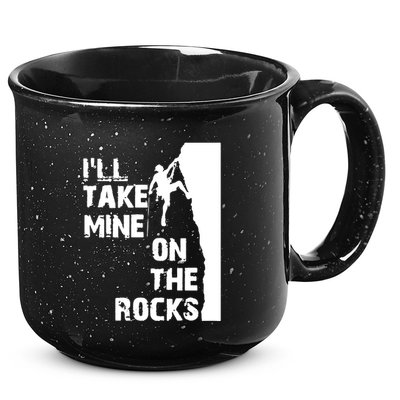 Rock Climbing Simple Classic 15oz Campfire Ceramic Mug