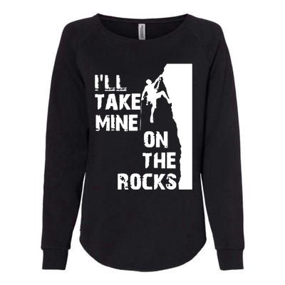 Rock Climbing Simple Classic Womens California Wash Sweatshirt